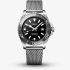 Longines Mens Hydroconquest Black Dial Mesh Bracelet Watch L3.788.4.70.6