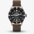 Bremont Mens Supermarine 300m Black & Brown Leather Strap Watch SM40-DT-SS-BK-L-S