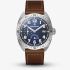 Bremont Mens Terra Nova Brown Leather Strap Watch TN40-PWR-SS-BL-L-S