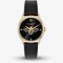 Olivia Burton Ladies Classic Bee Black Leather Strap Watch 24000344