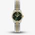 Olivia Burton Ladies Highbury Green Dial Two-Tone Stainless Steel Bracelet Watch 24000387
