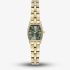 Olivia Burton Ladies Cambridge Green Dial Gold Plated Stainless Steel Bracelet Watch 24000390