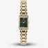 Olivia Burton Ladies Mini Grove Green Rectangle Dial Bracelet Watch 24000436