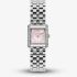 Olivia Burton Ladies Berkley Pink Dial Square Bracelet Watch 24000381