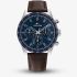 Tommy Hilfiger Mens Hampton Blue Dial Leather Strap Watch 1792276