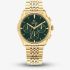 Tommy Hilfiger Mens Bryant Golden Green Dial Bracelet Watch 1710814