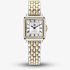 Tommy Hilfiger Ladies Mia Two Tone Square Silver Dial Bracelet Watch 1782915