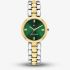 Tommy Hilfiger Ladies Annie Two Tone Green Dial Bracelet Watch 1782927