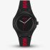 HUGO Mens #Lit Black Dial Rubber Strap Watch 1530343