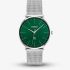 HUGO Mens #Style 3H Green Dial Mesh Bracelet Watch 1530472