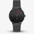 HUGO Mens #Style 3H Black Dial Mesh Bracelet Watch 1530474