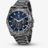 Maserati Mens Velocita Black Chronograph Blue Dial Bracelet Watch R8873652015
