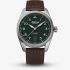 Alpina Mens Startimer Pilot Automatic Khaki Dial Leather Strap Watch AL-525KW4S36