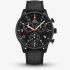 Swiss Military Mens Minimalist Chronograph Black Dial Rubber Strap Watch SM34114.12