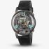 U-BOAT Mens U-65 Skeleton Dial Black Rubber Strap Watch U3352