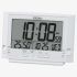 Seiko Clocks Multi-Function Display White Selectable Display Alarm Clock QHL095W