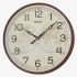 Seiko Brown World Map Dial Round Wall Clock QXA803B