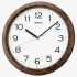 Seiko Clocks Timeless Dark Brown Wall Clock QHA014B