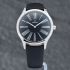 Pre-Owned OMEGA Ladies De Ville Tresor Black Leather Strap Watch 42817396001001