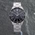 Pre-Owned TAG Heuer Mens Carrera Calibre 5 Black Dial Silver Bracelet Watch WV211M