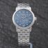 Pre-Owned Montblanc Ladies Tradition Blue Dial Bracelet Watch 131297