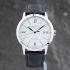 Pre-Owned Baume & Mercier Mens Classima White Dial Leather Strap Watch 10332