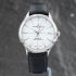 Pre-Owned Baume & Mercier Mens Clifton White Dial Leather Strap Watch 10569