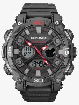 Sekonda Mens Dual Display Chronograph Watch 1036