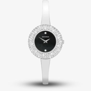 Sekonda Ladies Radiance Black Mother Of Pearl Dial Watch 40630