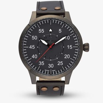 Minster 1949 Mens Bradnor Brown Leather Strap Watch MN02GRBK10