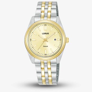 Lorus Ladies Classic Gold Dial Two Tone Bracelet Watch RJ280BX9