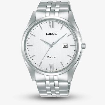 Lorus Mens Classic Silver Dial Bracelet Watch RH987PX9