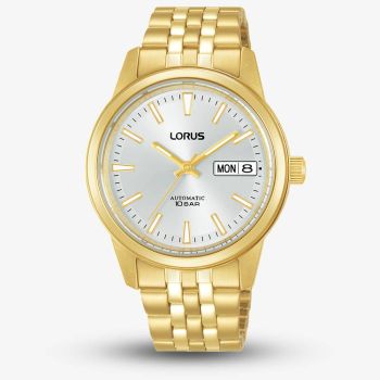 Lorus Ladies Classic Silver Dial Gold Tone Bracelet Watch RL406CX9