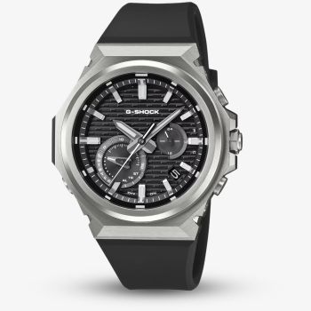 Casio Mens G-Shock Black Chronograph Dial Plastic Strap Watch GST-B1000-1AER