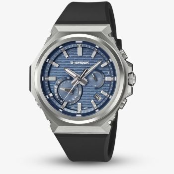 Casio Mens G-Shock Blue Chronograph Dial Plastic Strap Watch GST-B1000-2AEF