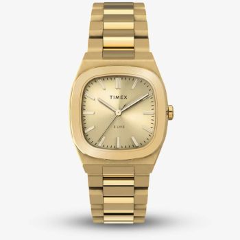 Timex Ladies E-Line Gold Dial Bracelet Watch TW6A00900
