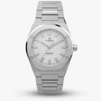 Timex Ladies Q Marbella Silver Dial Bracelet Watch TW2Y81800