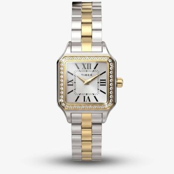 Timex Ladies Addison Silver Dial Two Tone Bracelet TW2Y90400