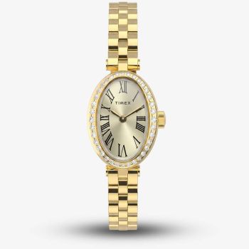 Timex Ladies Cavatina Champagne Dial Gold Tone Bracelet Watch TW2Y90100