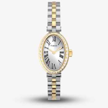 Timex Ladies Cavatina Silver Dial Two Tone Bracelet Watch TW2Y90200