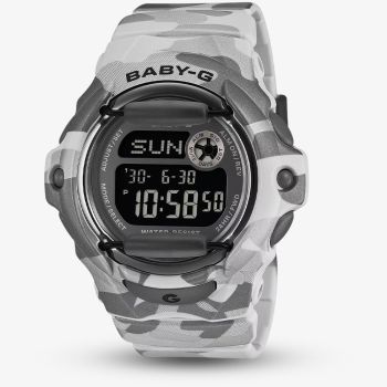 Casio Ladies Baby-G Black Dial Digital Strap Watch BG-169CMB-8ER