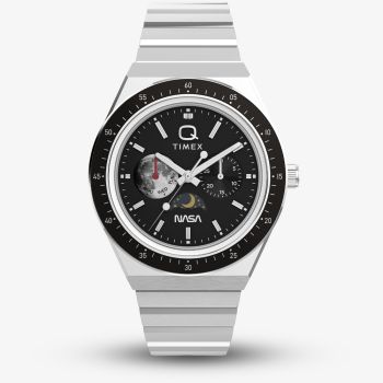 Timex x NASA Mens Q Space Black Bracelet Watch TW2Y56700