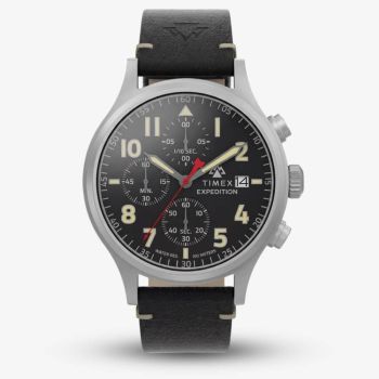 Timex Mens Expedition Sierra Black Chronograph Dial Strap Watch TW2Y89200