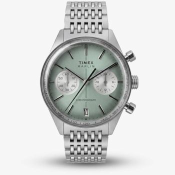 Timex Mens Marlin Green Chronograph Dial Bracelet Watch TW2Y89800
