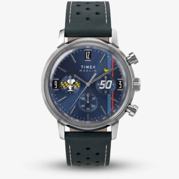 Timex Mens Peanuts Marlin Blue Chronograph Dial Strap Watch TW2Y85300