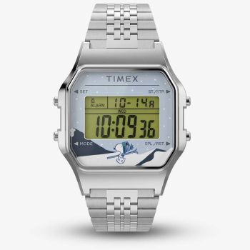 Timex Mens T80 Peanuts Digital Bracelet Watch TW2Y76700