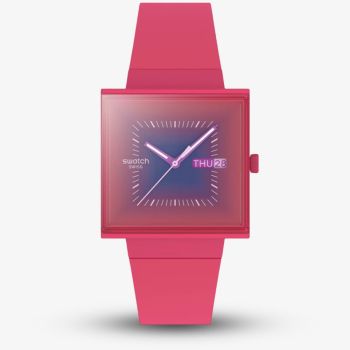 ★SWATCH★ [Headquarters] Square WHAT IF ROSE SO34P700 Swatch What If Rose? SO34P700 | Hodinky-365.com