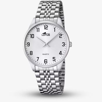 Lotus Mens Classic Stainless Steel White Dial Watch L15883/1