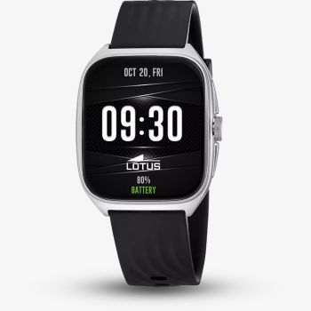 Lotus Mens Smartime Ondas 2 Black Rubber Strap Smartwatch L50210/1
