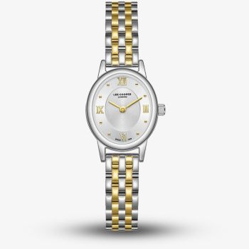 Lee Cooper Ladies Silver Dial Oval Two Tone Bracelet Watch LC08461.230